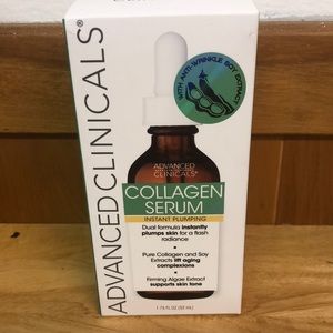 Advanced Clinicals collagen serum instant plumping serum. Anti-wrinkle soy